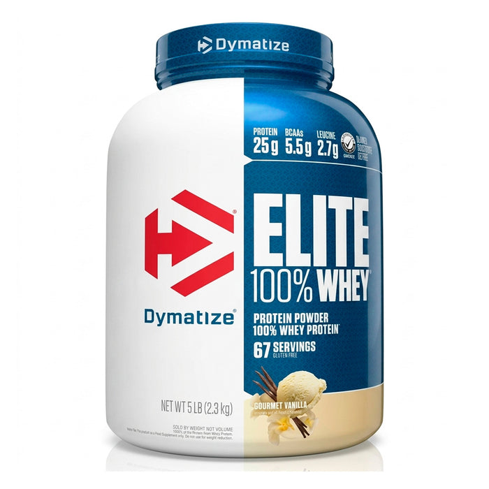 Elite 100% Whey Protein sabor Vainilla Gourmet 5Lb Dymatize