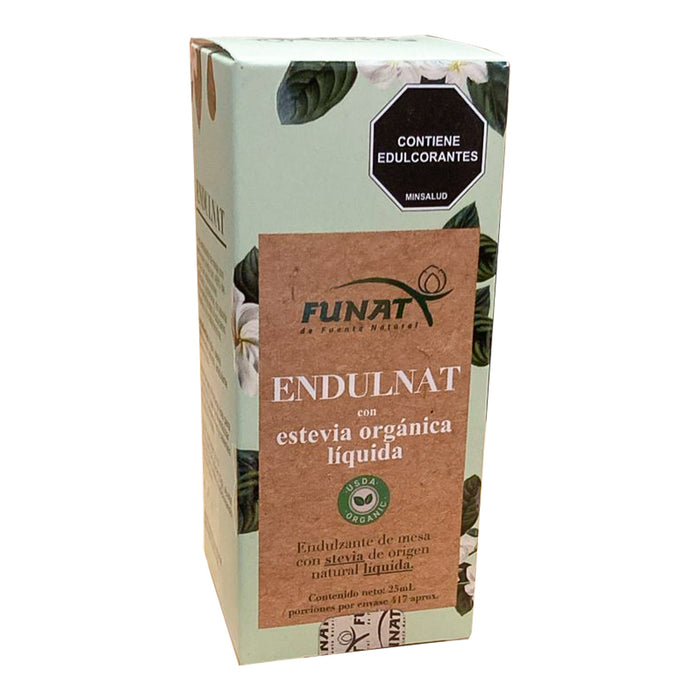 Endulnat Estevia Liquida Organica 25ml Funat