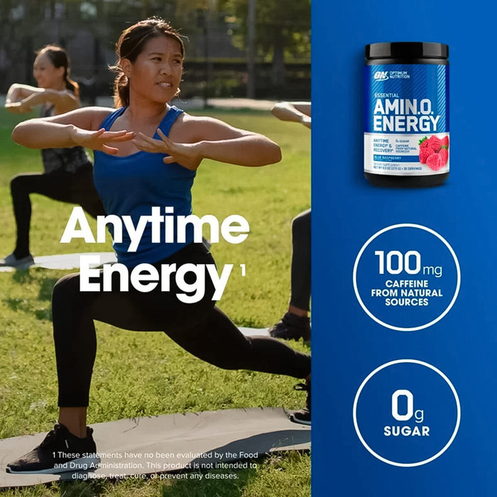 Essential Amino Energy + hidratación sabor Blue Raspberry 30 servicios - Optimum Nutrition