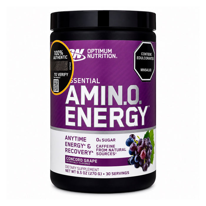 Essential Amino Energy + hidratación sabor Concord Grape 30 servicios - Optimum Nutrition