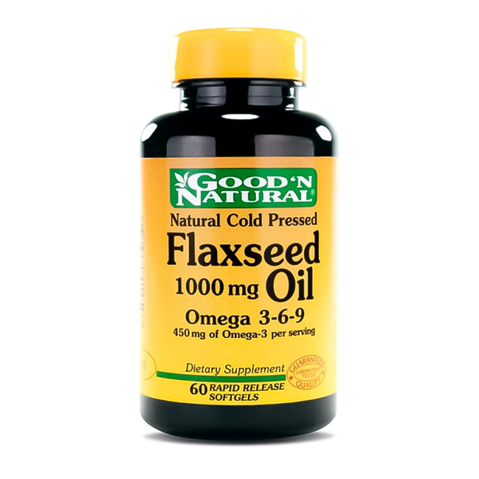 Flaxseed Oil 1000mg 60 soft Good n Natural Omega