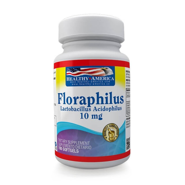 Floraphilus Lactobacillus Acidophilus 100mg 100 softgels Healthy America