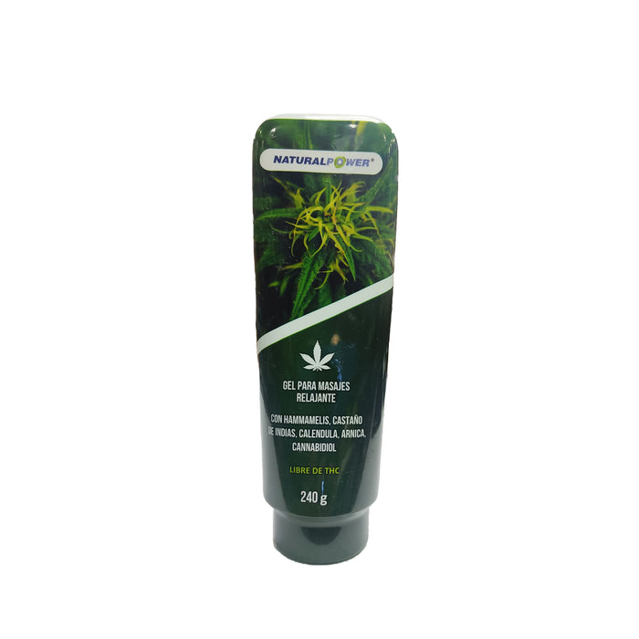 Gel Relajante Extracto Cannabis 240g Natural Power