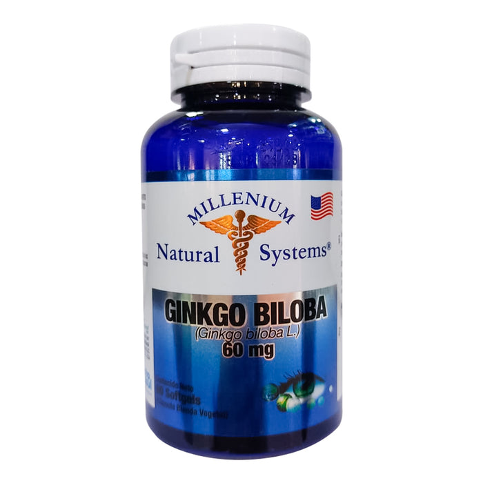 Ginkgo Biloba 60 mg 60 softgels - Natural Systems