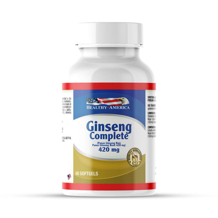 Ginseng Complete 420mg 60 softgels Healthy America