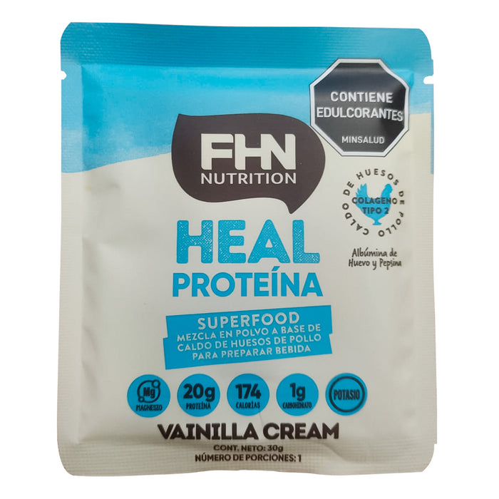 Heal Protein sabor Vainilla Cream 30gr 1 porción FHN