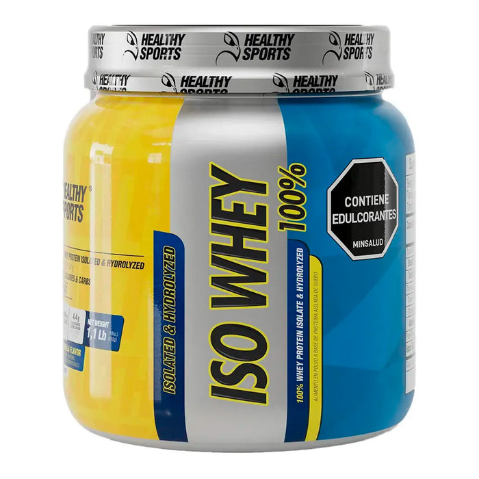 Iso Whey 100  % Proteína aislada hidrolizada 1 lbs Healthy Sports