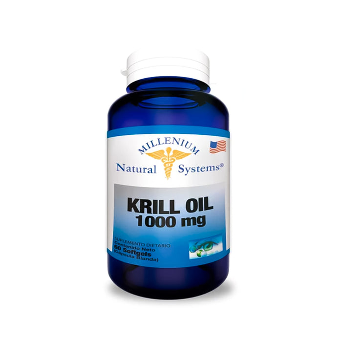 Krill Oil 1000mg 30 Softgels Natural Systems Milleium