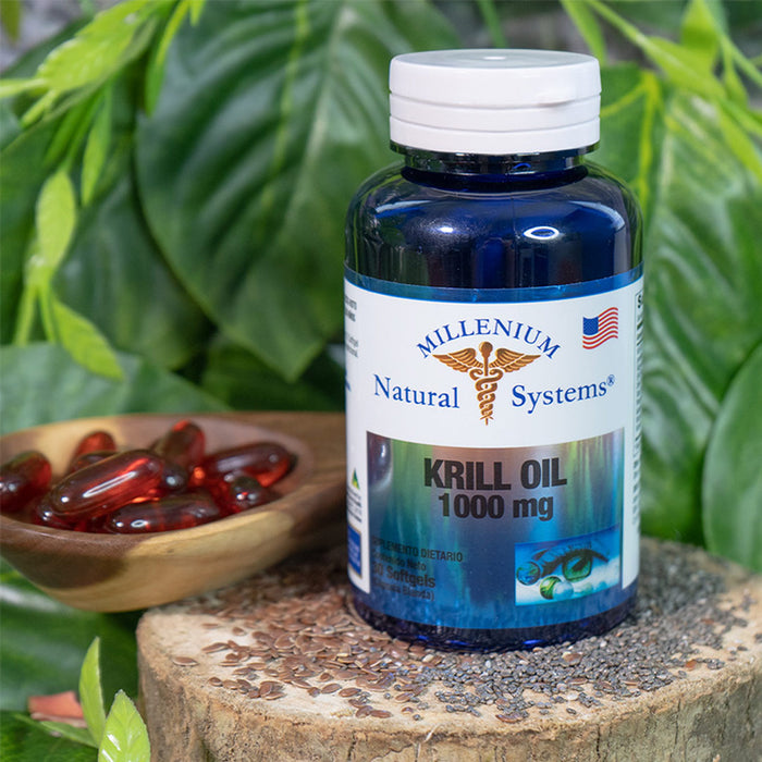 Krill Oil 1000mg 30 Softgels Natural Systems Milleium