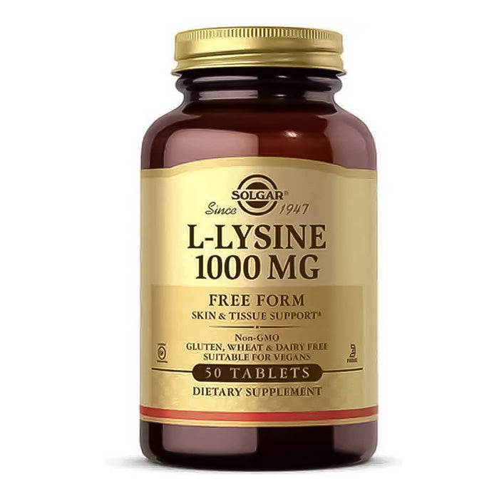 L-Lysine 1000mg 50 tabletas Solgar - Lisina