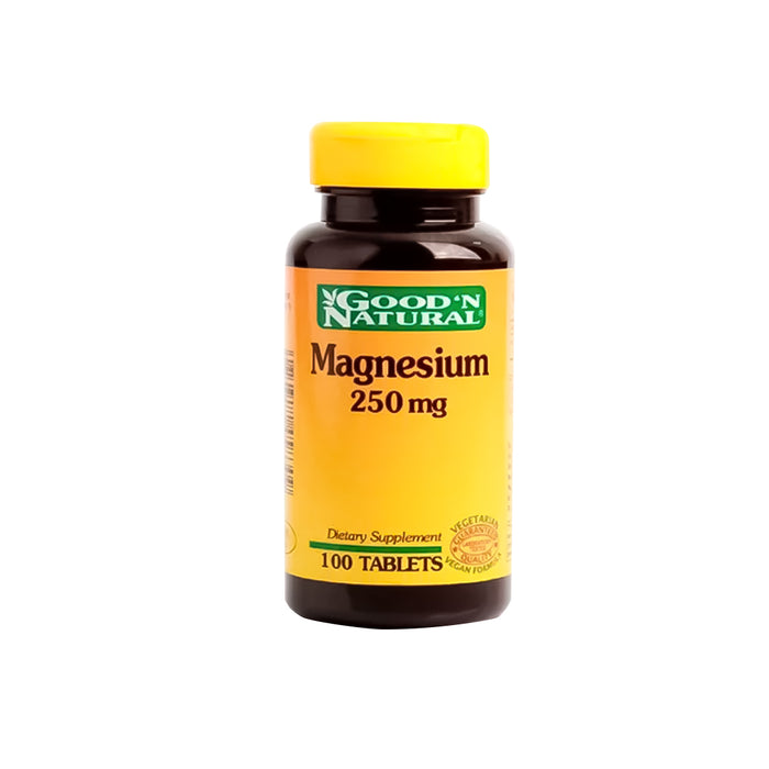 Magnesium 250MG 100 Tab Good n Natural Vegetariana Vegan Formula