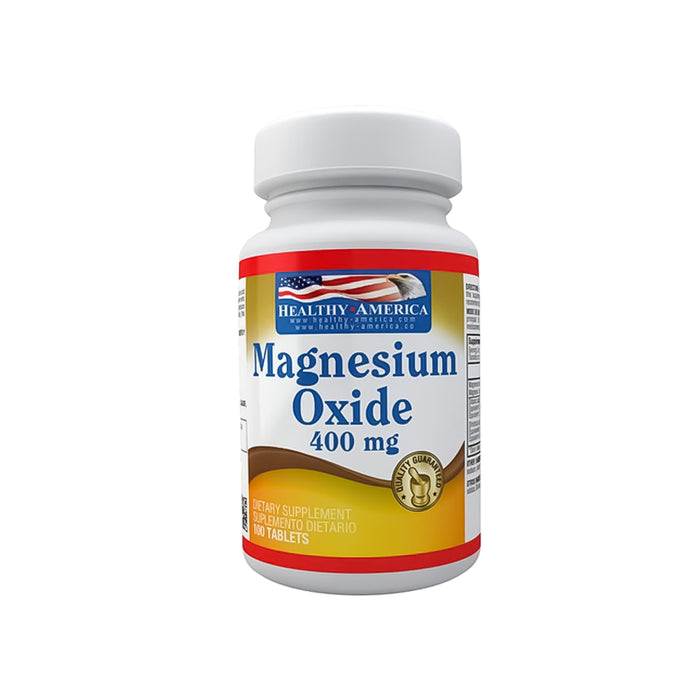 Oxido de Magnesio 100 caplets Healthy America