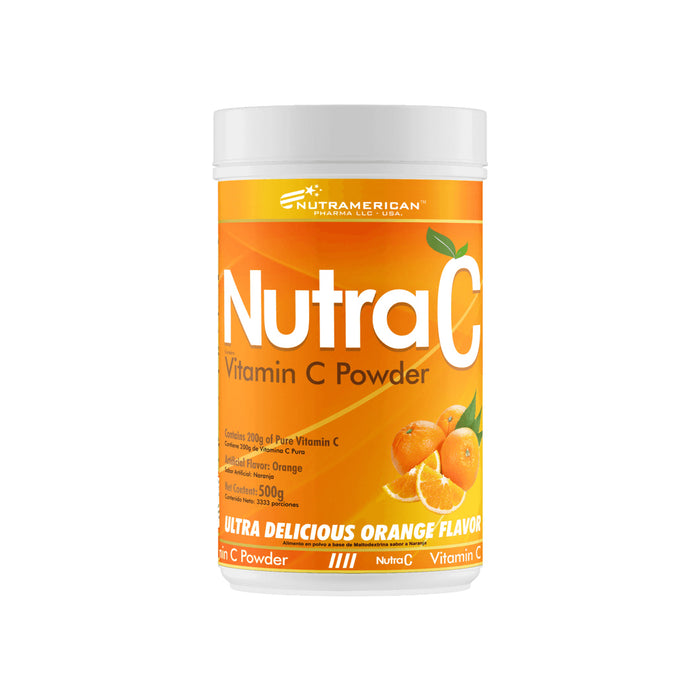 Vitamina C en polvo Nutra - C 500g 2000mg Nutramerican