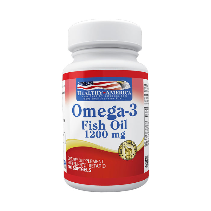 Omega 3 fish oil epa dha 1200mg 100 softgels Healthy America