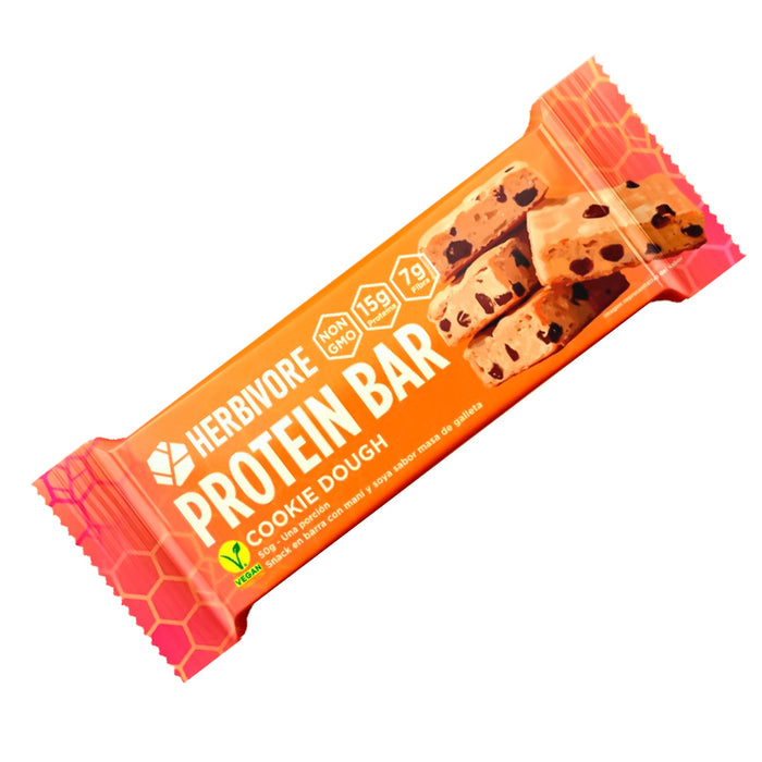 Protein Bar sabor Masa de Galletas x 10 Barras Herbivore