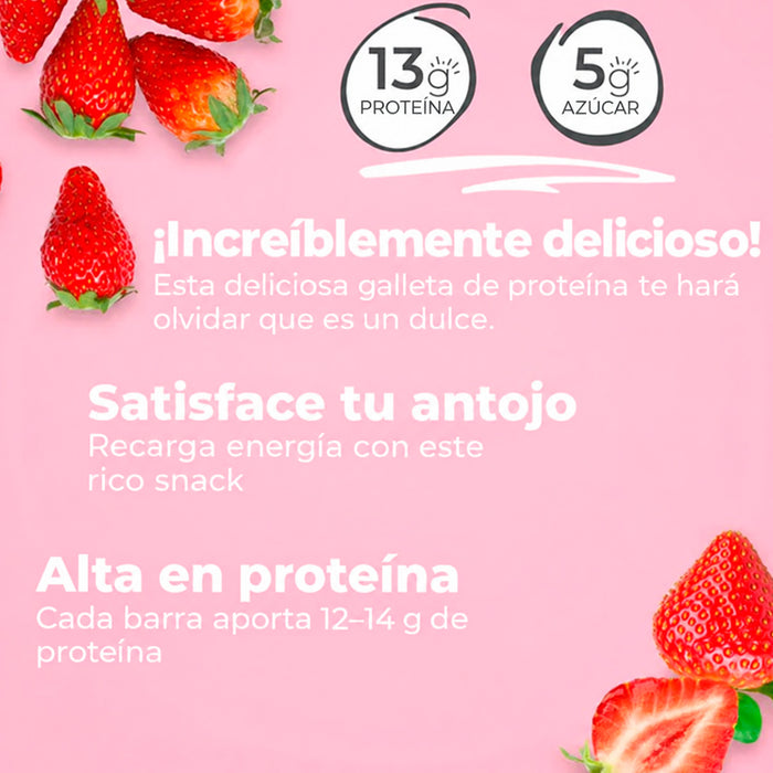 Barra de proteína Power Crunch Strawberry Creme