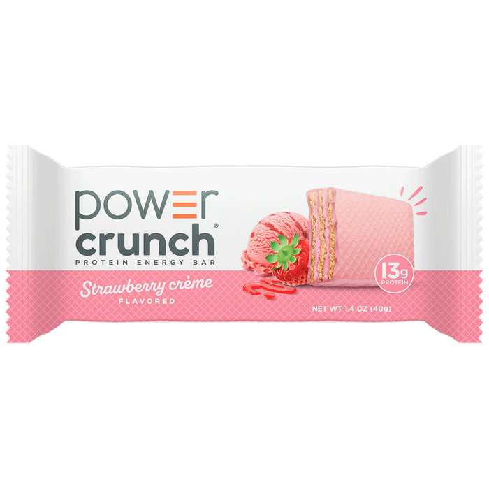 Barra de proteína Power Crunch Strawberry Creme