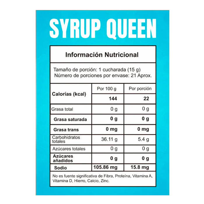 Syrup Queen Sabor a Maple 320 gramos Fitmafia