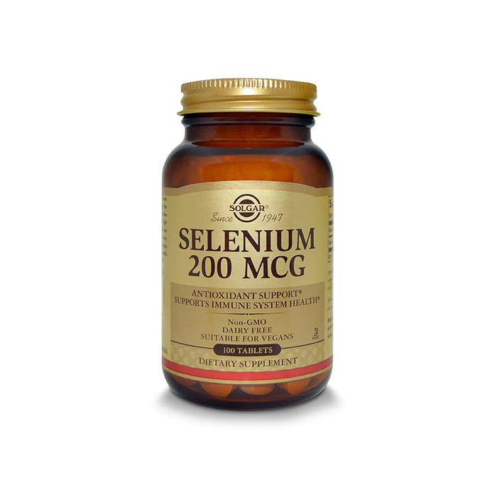 Selenium Selenio 200 Solgar mcg 100 tabletas