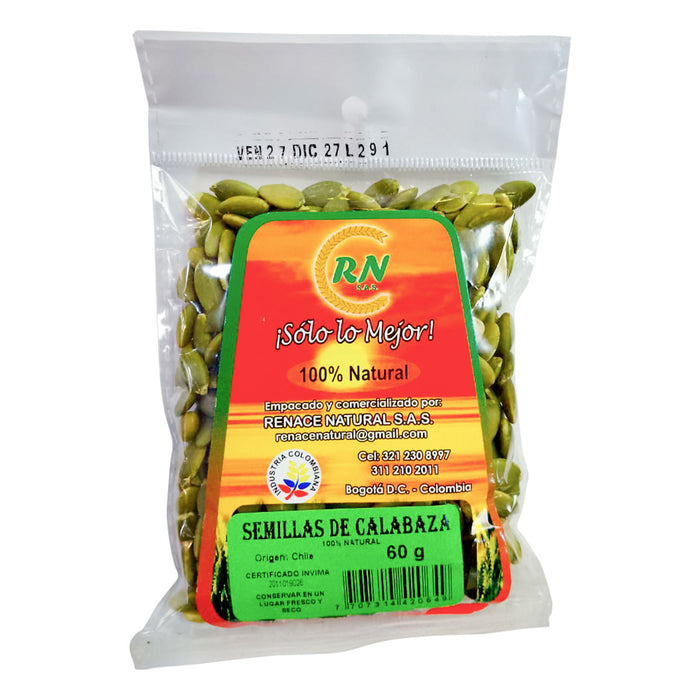 Semillas de Calabaza 60 gramos Renace Natural