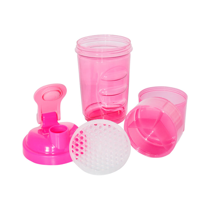 Shaker botilito Mezclador 600ml / 20oz fucsia