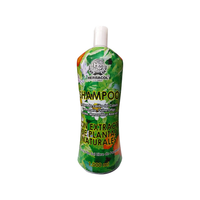 Shampoo con Extracto de plantas Naturales 1000 ml Herbacol