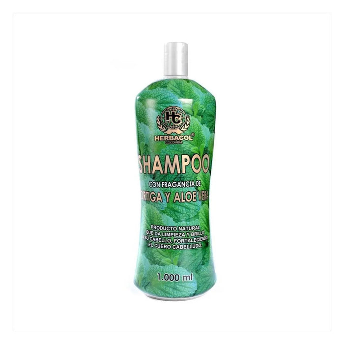 Shampoo Ortiga y Aloe Vera 1000 ml Herbacol