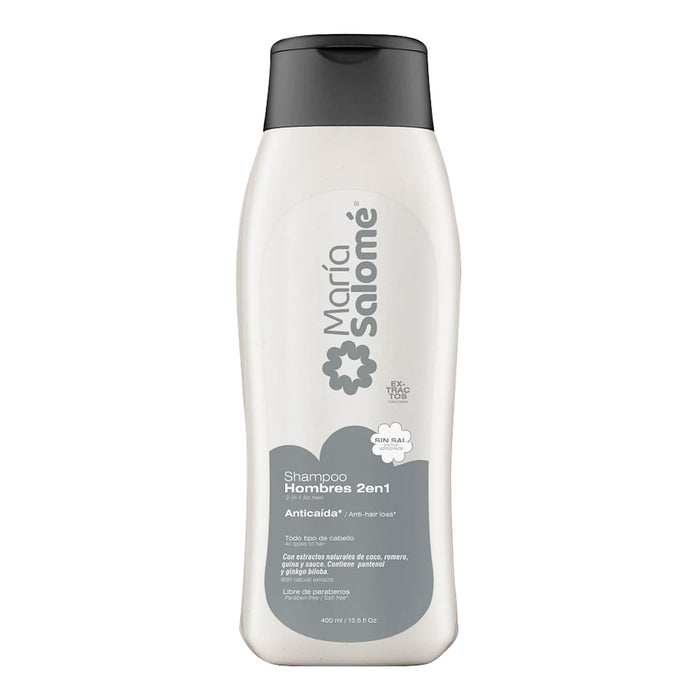 Shampoo Hombres 2en1 Anticaída 400ML María Salomé