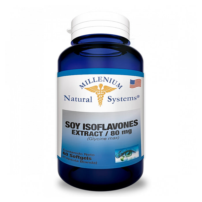 Soy Isoflavones Extract 80 mg 60 Softgels Natural Systems