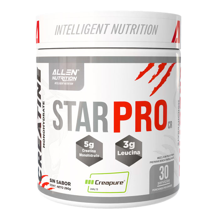 Creatina StarPro Sin Sabor 270 g 30 servicios Allen Nutrition
