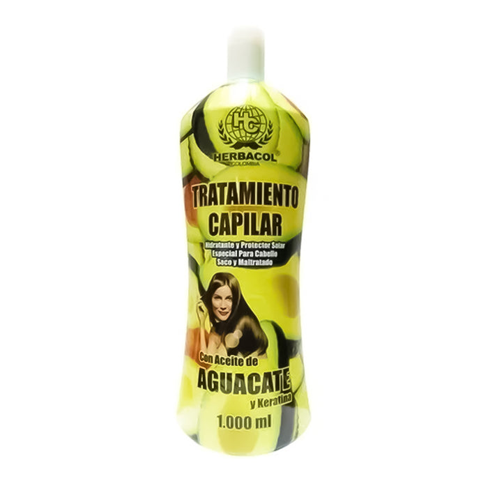 Tratamiento Capilar Con Aceite de Aguacate y Keratina Herbacol