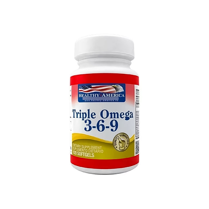 Triple Omega 3-6-9 1200mg 120 Softgels - Healthy America