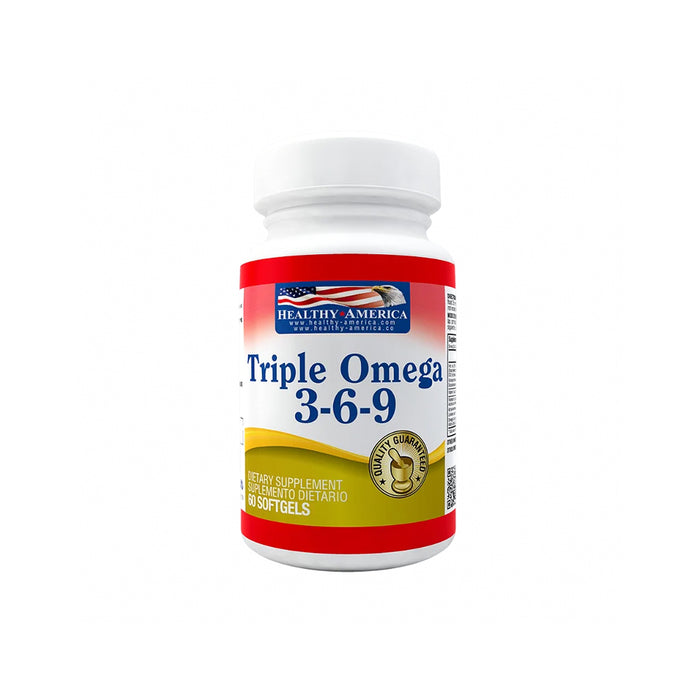 Triple Omega 3 6 9 60 Softgels - Healthy America