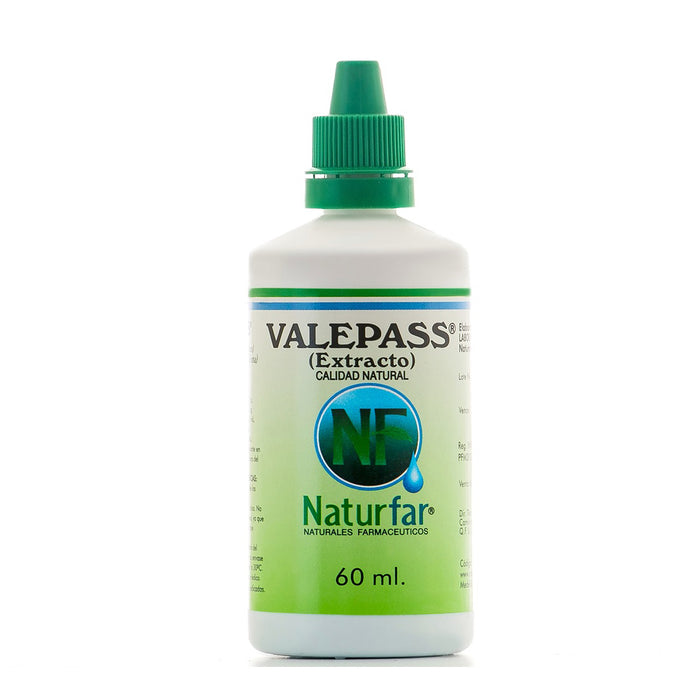 Valepass (Valeriana - Passiflora)  Extracto x 60ml Gotas Laboratorio  Naturfar