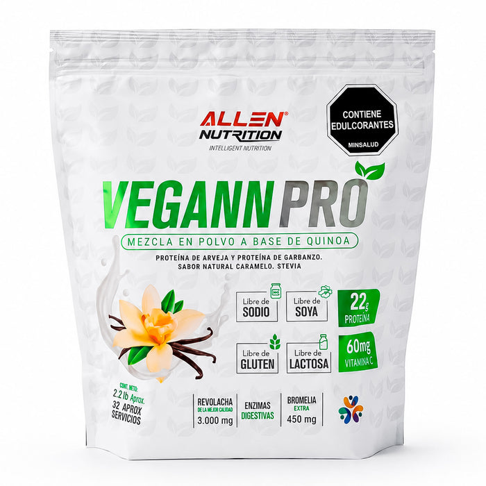 Vegann Pro sabor Caramelo 2Lb Allen Nutritión