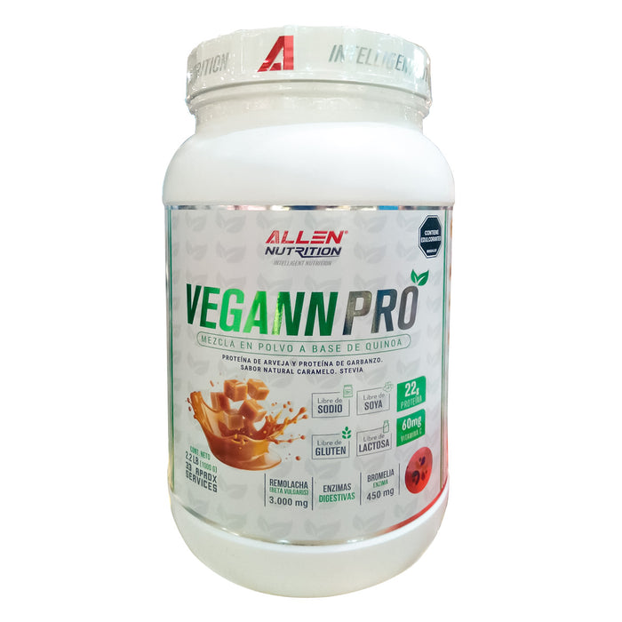 Vegann Pro sabor Caramelo 2 Libras - Allen Nutritión