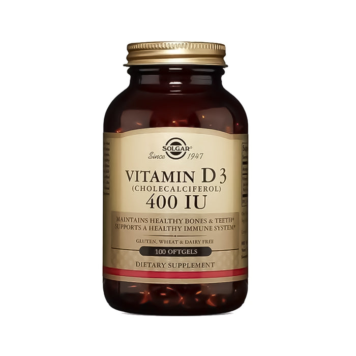 Vitamina D3 400 IU (Cholecalciferol) Solgar 100 softgels