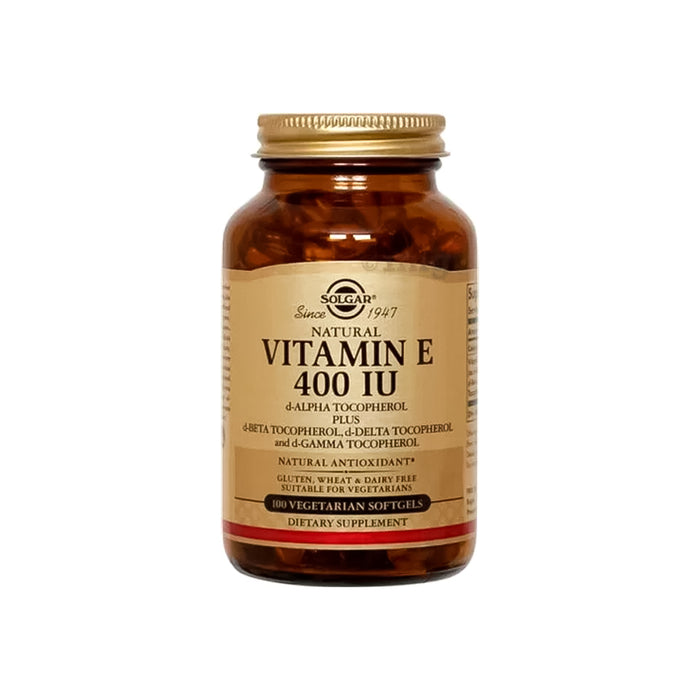 Vitamin E 400 IU por 100 softgels Solgar Natural Source