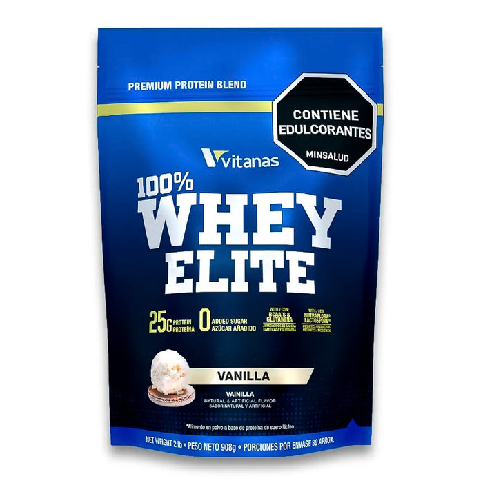 100% Whey Elite sabor Vainilla 2 Lb Vitanas