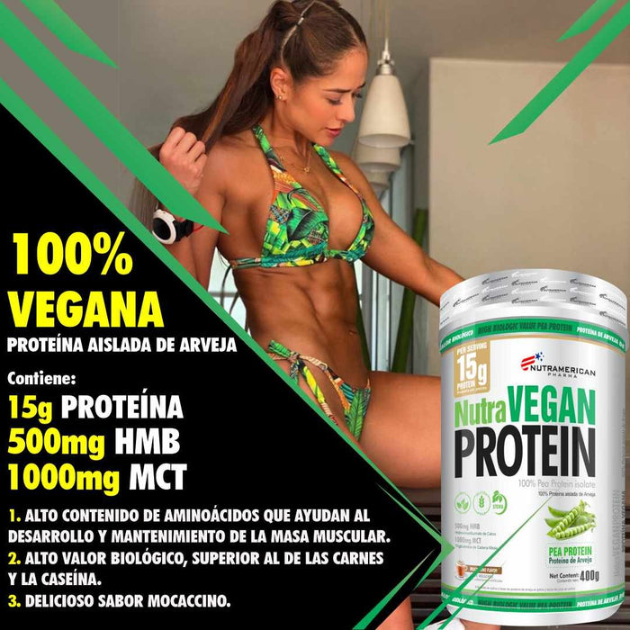 Nutra Vegan Protein Nutramerican Proteina vegana MCT