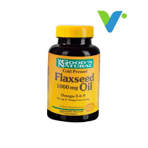 Flaxseed Oil 1000mg 60 soft Good n Natural Omega