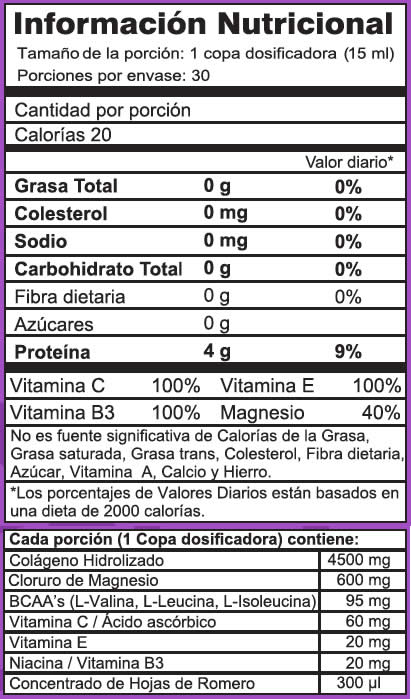 nexo Colágeno Hidrolizado Liquido con Cloruro de Magnesio Romero - Nexo - Vindo - Vitaminas y Nutrición