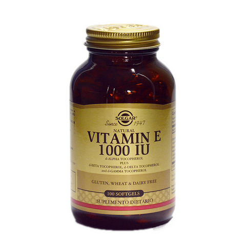 Vitamin E 1000 IU 100 Softgel  Solgar Vitamina - Vindo - Vindo - Vitaminas y Nutrición